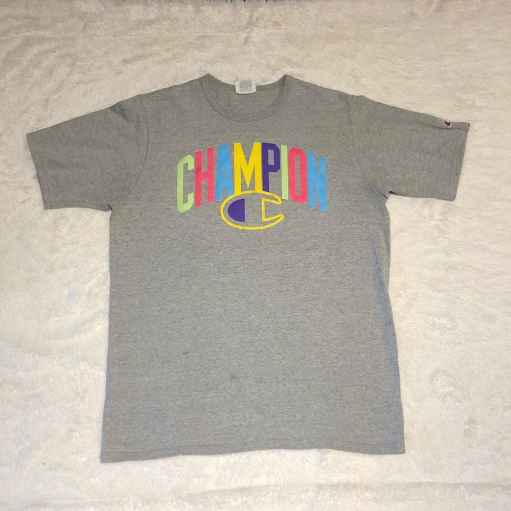 Champion color logo tee size XL